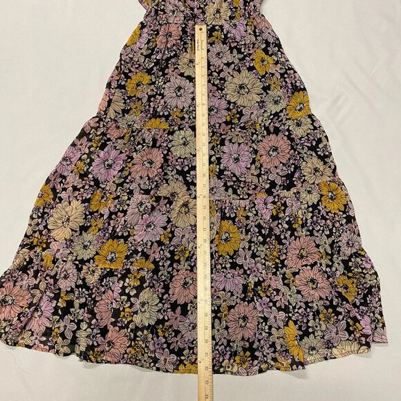 BB Dakota Steve Madden Dark Floral Blossom Dress Small Prairie Whimsical Fairy - Picture 10 of 13